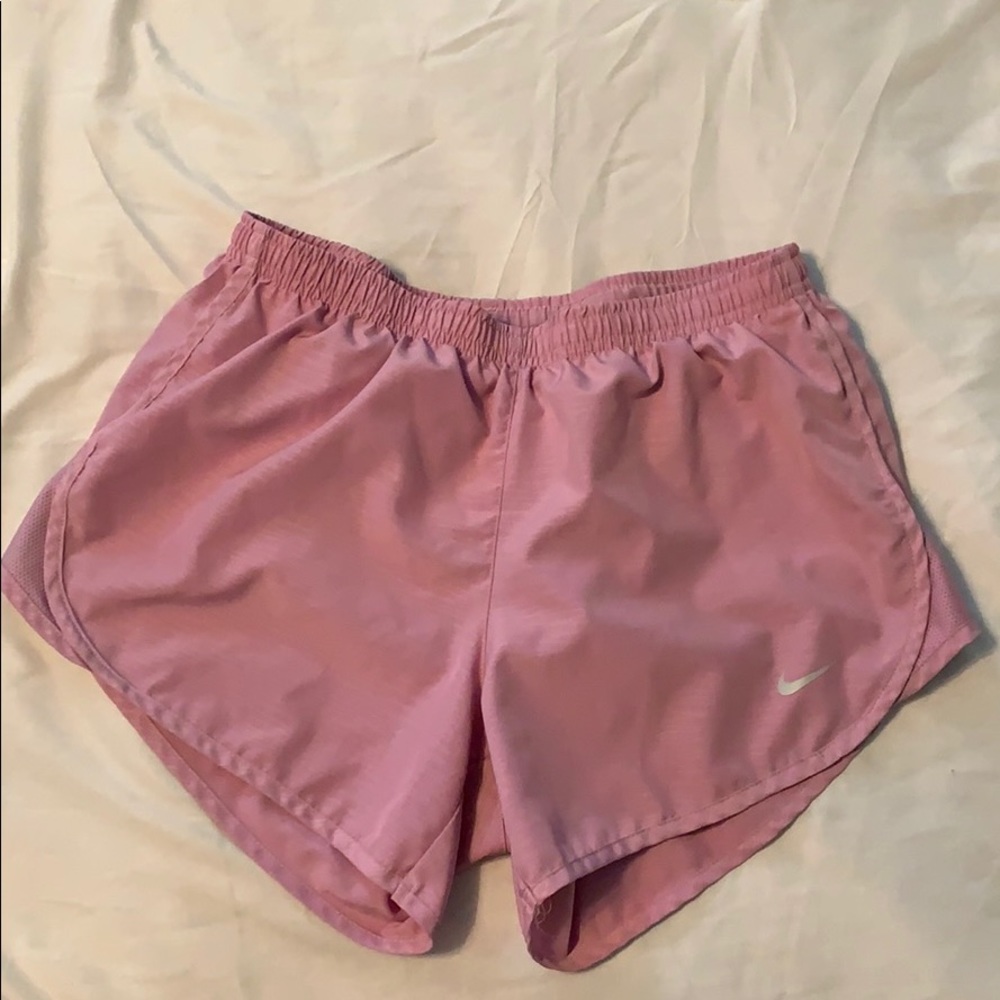 Purple/pink Nike women’s Dri-Fit shorts